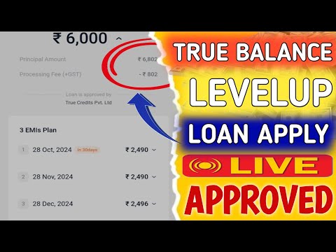 True Balance Level Up Loan Apply || Level Up Loan True Balance App Mein Apply Karen || True Balance