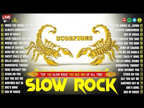 Scorpions, GnR, Bon Jovi, Metallica, John Denver, Dido || Slow Rock Songs 70s 80s Full Album