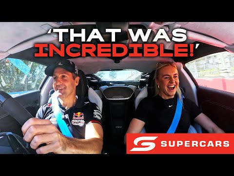 Olympic Champion Ariarne Titmus' Hot Lap With Jamie Whincup | 2024 Repco Supercars Championship