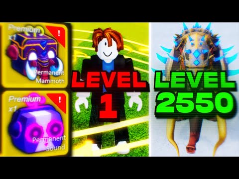 Level 1 - 2550 With Mammoth & Sound Fruit in Blox Fruits Update 20