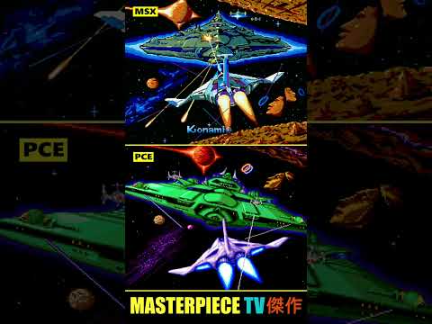 Gradius (Historic Soldier) 🚀 | Graphics Comparison (MSX vs. PC Engine) ᴴᴰ