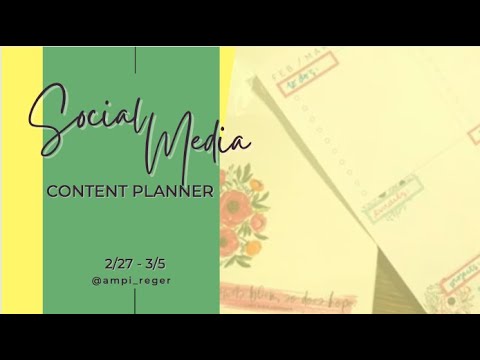 Small Business Planner / Social Media Content Planner / Dashboard Layout for the Week 2/27/23