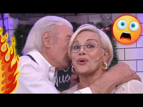 ¿QUÉ DECÍA EL MENSAJE? Alberto Martín le susurró a Carmen lo que ella le mandó, pero no se acuerda