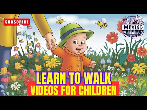 Learn to Walk 🚶‍♂️🎵 Fun Song for Kids | Early Learning Music