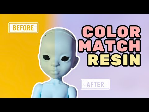 Color Matching Resin BJDs and Parts | 3D Printed and Cast Resin