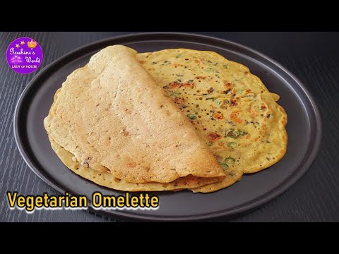 Yummy Vegetarian Omlette | Healthy breakfast recipe | By Gruhini's World