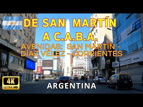 Buenos Aires Argentina - San Martin avenue and Corrientes avenue - trip 14