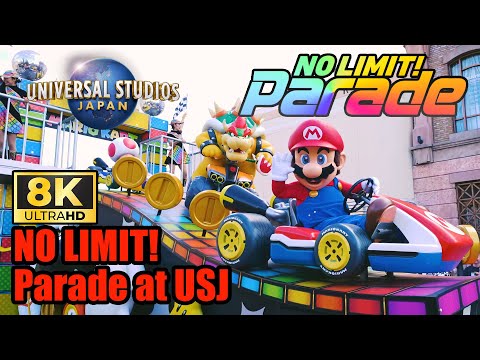 8K【USJ】Universal Studios Japan NO LIMIT! Parade ユニバーサル スタジオ ジャパン NO LIMIT! パレード