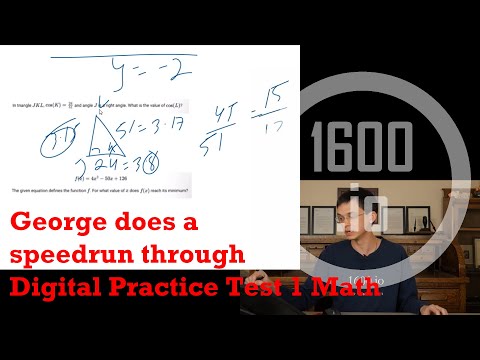 Yale Math Grad Explains Digital SAT Test 1 Module 1 in UNDER 9 MINUTES