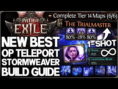 Path of Exile 2 - New Best OP 1 SHOT TELEPORT Stormweaver Build Guide - THIS Shock Combo is BROKEN!