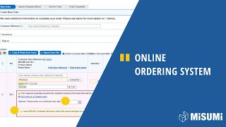 Online Ordering System - MISUMI Europa