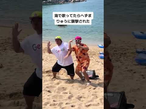 海で路上ライブしてたらへずまりゅうに襲撃された #路上ライブ