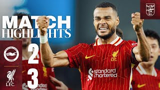 BRILLIANT Gakpo Double & Diaz Goal! Brighton 2-3 Liverpool | Carabao Cup Highlights