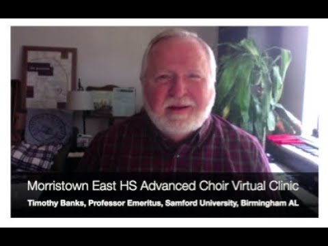 Morristown East HS Adv Choir Virtual Clinic