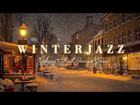 Tender Winter Night Jazz Music: Relaxing Street Jazz and Piano Melodies for Calm Evenings, Chill out