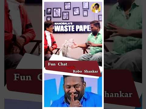 Soba சேகர்🤣 என்ன செய்ரீங்கனு கேட்டாரு ? Robo Shanakar | mimicry | Manobala's Wastepaper #Shorts