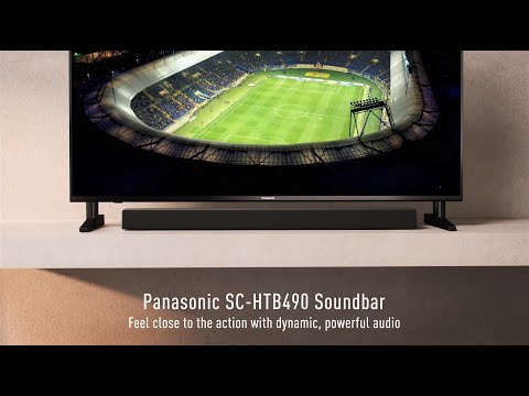 Panasonic SC-HTB490, Slim Soundbar with Powerful Bass Performance