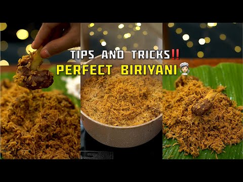 Tips and Tricks- Perfect Briyani 👩‍🍳‼️ #bharathicooks #tips