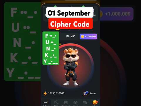 #01 September Cipher Code Hamster Kombat Today daily reward Delhi cyber code Daily Combo #shorts