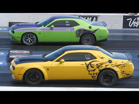 Dodge Demon vs Challenger T/A - drag racing