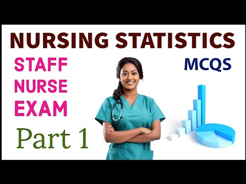 Nursing STATISTICS mcqs part 1 for rrb 2024 staff nurse exam