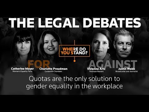 Legal Debate Series - Quotas are the only solution to gender equality in the workplace (Highlights)