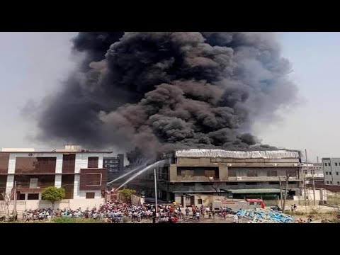 Breaking News - Massive Fire Breaks Out At Export Industry In Panipat, Haryana | Rasika Intl #fire