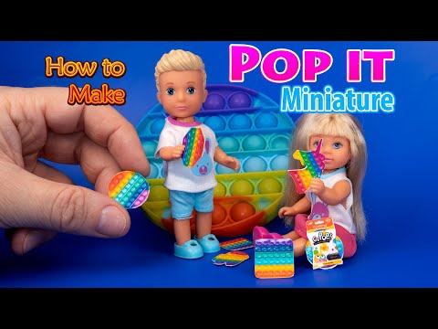 How to make mini Pop it Bubble Popping for DollHouse