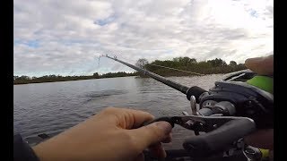 Testing New Combo - Major Craft Rod and Abu Garcia Real - Pike Fishing - Bellyboat