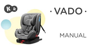 How to install the Kinderkraft VADO 0-25 kg car seat with ISOFIX, RWF. How To Video | Tutorial