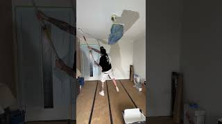 HOW TO PAINT A CEILING.. #ytshorts #youtubeshorts #painting #diy #viral #paintwarrior