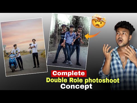 Double Role concept photoshoot and editing Tutorial | Double role photoshoot kaise kare