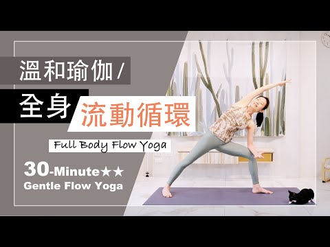 30分鐘 溫和瑜伽【全身流動循環】Gentle Flow Yoga ★ ★ #流動瑜珈  #瑜珈師資 #自在呼吸