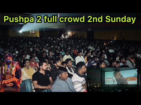 Allu Arjun | Rashmika Mandana | Pushpa 2 full crowd 2nd Sunday