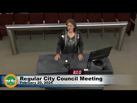 Regular City Council Meeting - 2/20/2024