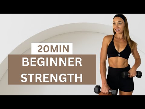 20 MIN BEGINNER STRENGTH WORKOUT || Full Body, Using Weights