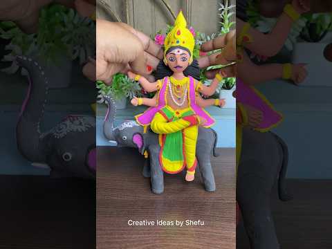 DIY how to make Vishwakarma Idol with clay #shorts