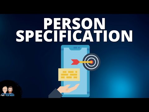 What is a Person Specification?