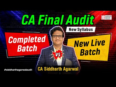 Completed Batch vs New Live Batch | Siddharth Agarwal Audit