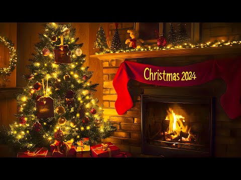 Waiting for Christmas 2024🎄Cozy Fireplace Ambience with Christmas Tree