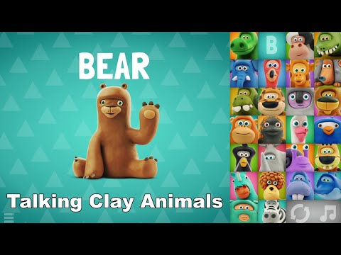 Talking ABC - Learn Alphabet with Clay Animals - B is for Bear