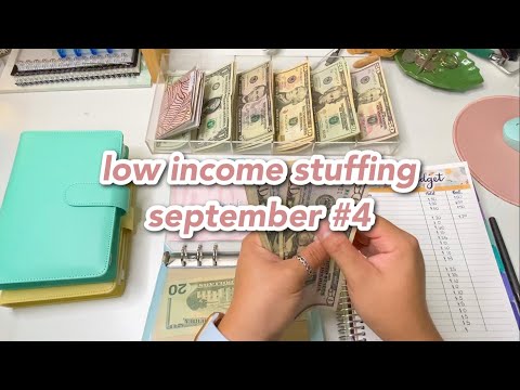 cash envelope & sinking funds stuffing| september #4 | full time income budget | BUDGETWITHAMANDA