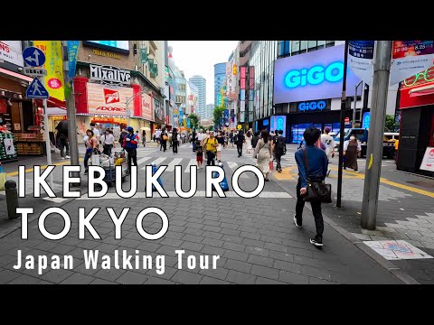 Take a walk around Ikebukuro,Tokyo 4K 2024