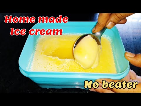 3 INGREDIENTS 👉 HOMEMADE MANGO🥭 ICE CREAM🍨 | SUMMER SPECIAL | ఇంట్లో వున్న వాటితో ఐస్ క్రీమ్😋