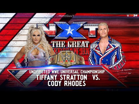 Tiffany Stratton  vs. Cody Rhodes - Undisputed WWE Universal Championship | Intergender Match