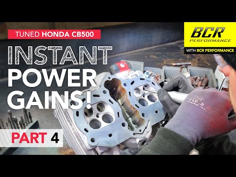 Instant power gains!!! Tuning and porting a Honda CB500 motorcycle 😎