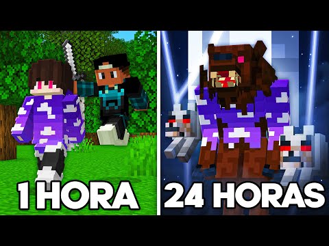 24 HORAS SOBREVIVENDO COMO UM LOBISOMEM NO MINECRAFT - Minecraft Absurdo