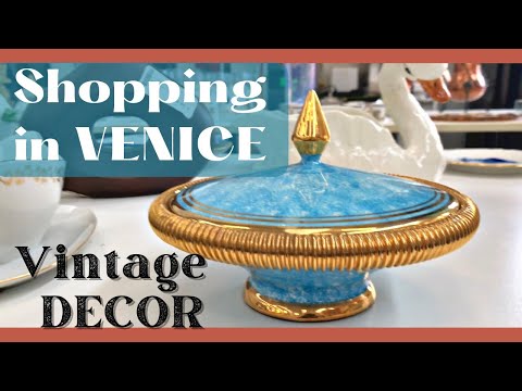 ⚡️Finding GREAT Vintage Decor in Venice Italy▫️ 4K