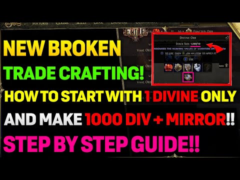 HOW To Make 1000+ Divines & A Mirror With Trade Filters + BASIC Crafting! | POE 2 Guides