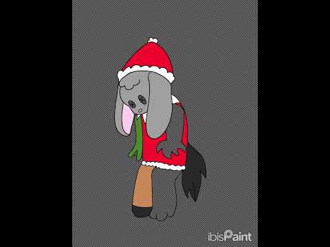 Potato plays art challenge day 4. Santas little helper. Oc: the friend